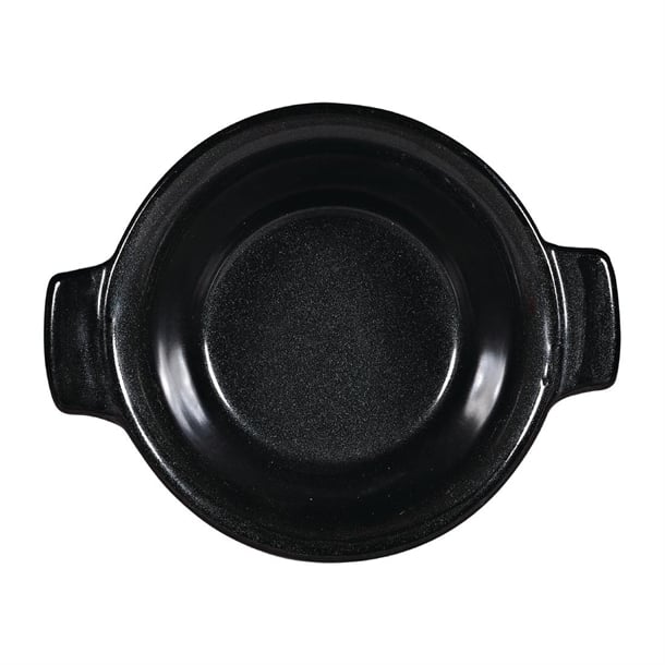 Churchill Black Igneous Stoneware Pie Dishes 140mm (6 Pack) dy926