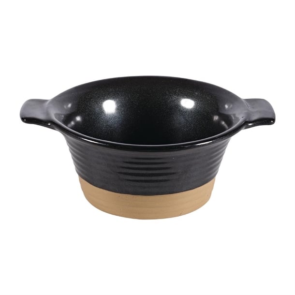 Churchill Black Igneous Stoneware Pie Dishes 140mm (6 Pack) dy926