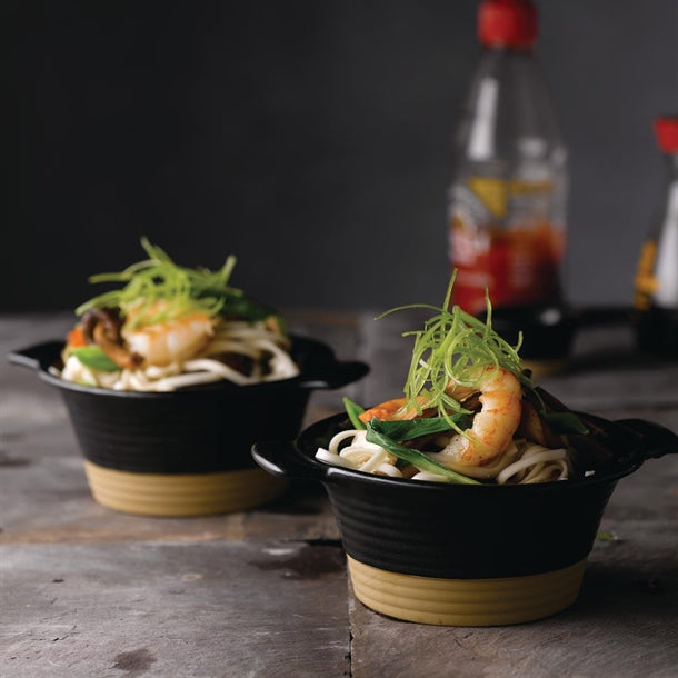 Churchill Black Igneous Stoneware Pie Dishes 140mm (6 Pack) dy926