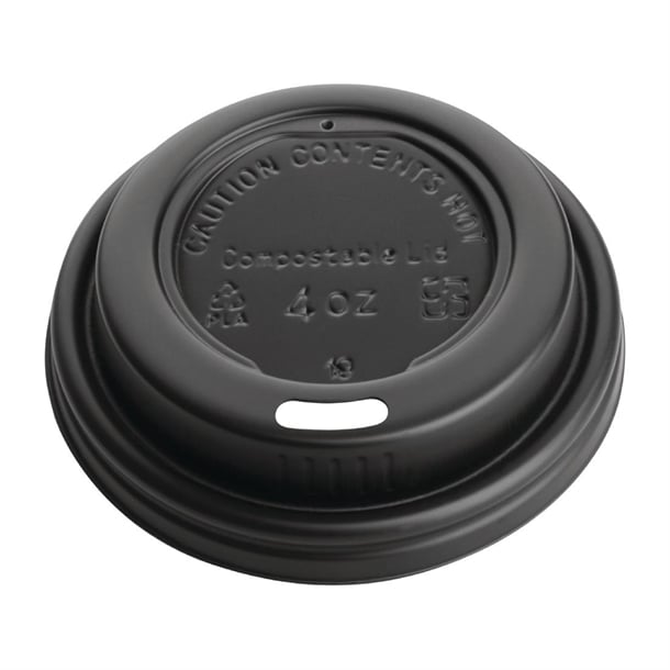 Fiesta Compostable Espresso Cup Lids 114ml / 4oz (50 Pack) dy982
