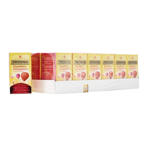 Twinings Strawberry and Raspberry Enveloped Tea Bags (240 Pack) dz465