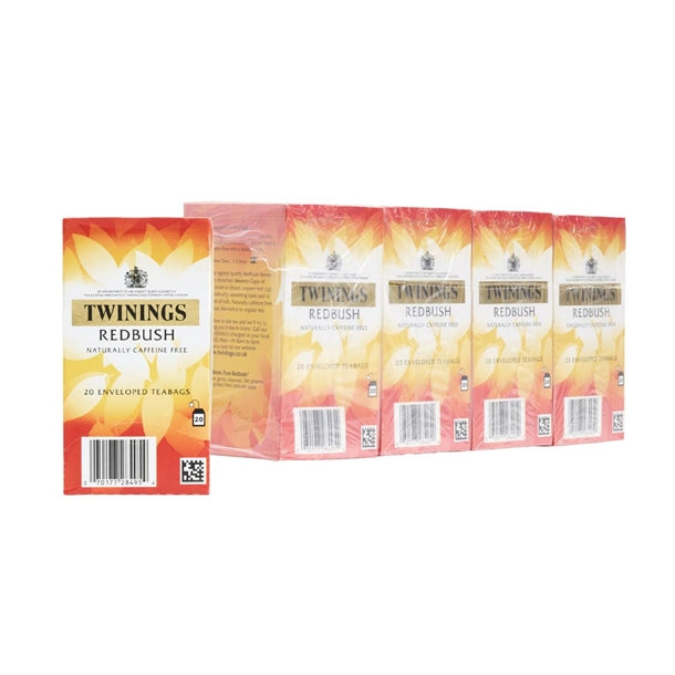 Twinings Redbush Tea Enveloped Tea Bags (80 Pack) dz466