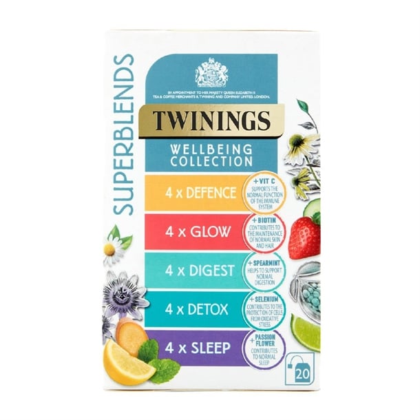 Twinings Superblends Wellbeing Collection Tea Bags (80 Pack) dz471
