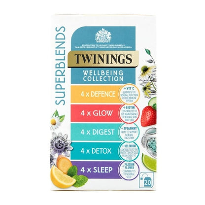 Twinings Superblends Wellbeing Collection Tea Bags (80 Pack) dz471