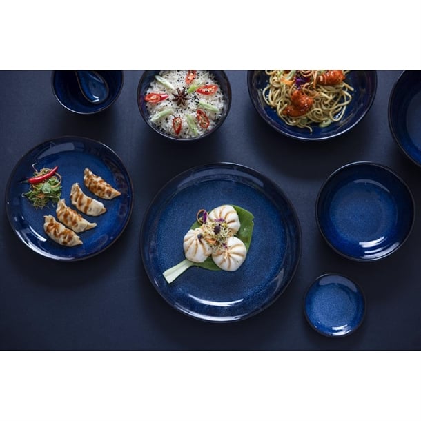 Olympia Luna Midnight Blue Footed Bowls 205mm (4 Pack) dz776