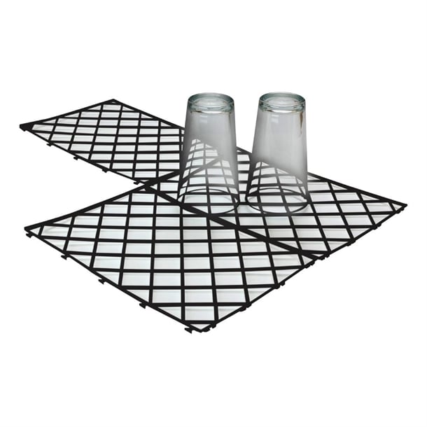 Beaumont Glass mats Black (10 Pack) dz793
