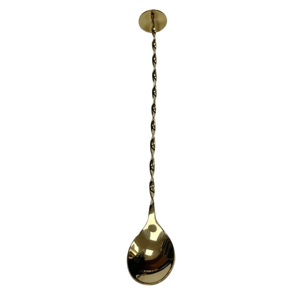 Beaumont Gold Plated Cocktail Spoon With Masher dz796