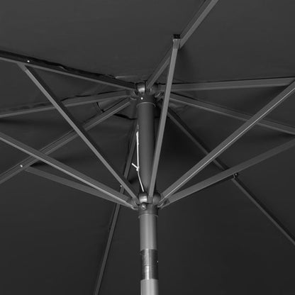 Bolero Seville Round Parasol 3m Diameter Black dz870