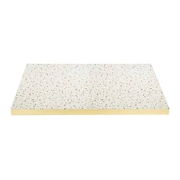 Bolero Terrazzo Style Rectangular Table Top 1100x700mm dz874