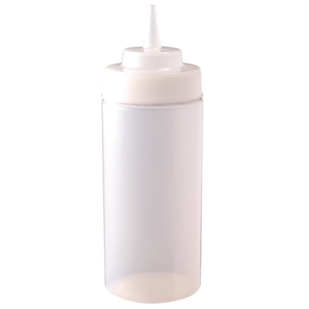 Vogue Clear Wide Neck Squeeze Sauce Bottle 16oz e092