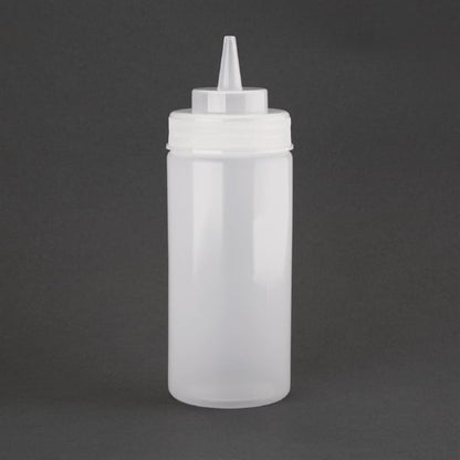 Vogue Clear Wide Neck Squeeze Sauce Bottle 16oz e092