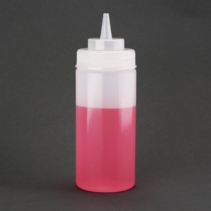 Vogue Clear Wide Neck Squeeze Sauce Bottle 16oz e092