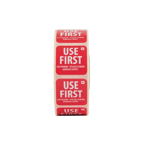 Hygiplas Removable Use First Labels (1000 Pack) e149