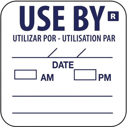Hygiplas Removable Use By Labels (1000 Pack) e150