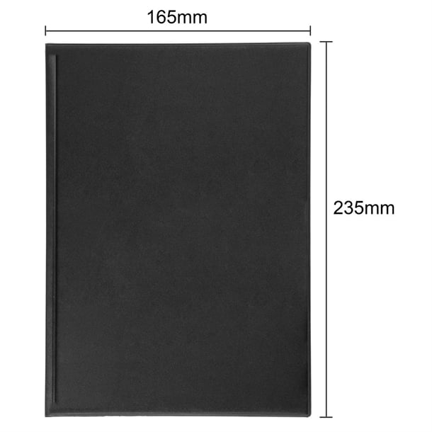 Olympia PVC Menu Cover Black p_e219