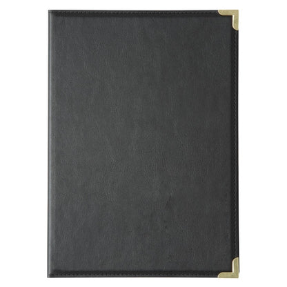 Olympia Faux Leather Menu Cover A4 Black e221