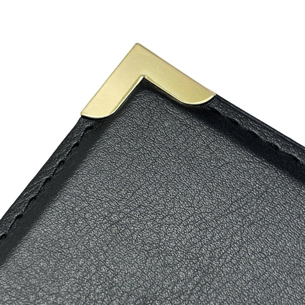 Olympia Faux Leather Menu Cover A4 Black e221