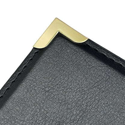 Olympia Faux Leather Menu Cover A4 Black e221