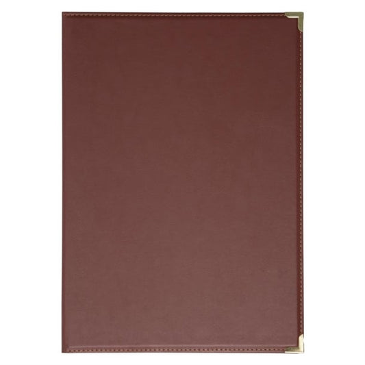 Olympia Faux Leather Menu Cover A4 Burgundy e222