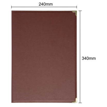 Olympia Faux Leather Menu Cover A4 Burgundy e222