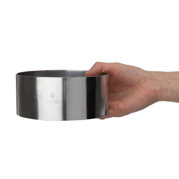 Matfer Bourgeat Stainless Steel Mousse Ring 140 x 60mm e886