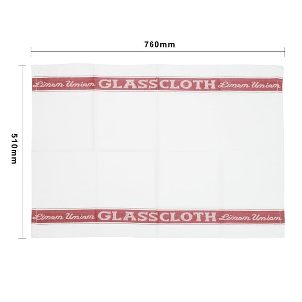 Vogue Glass Cloth Red e910