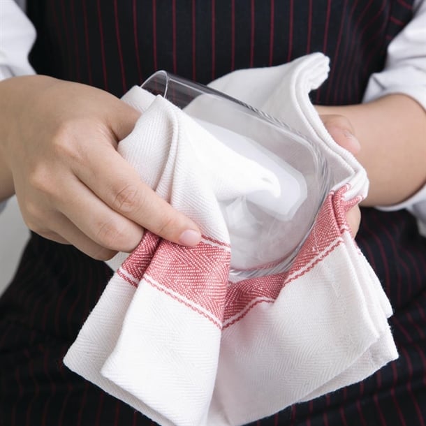 Vogue Heavy Tea Towel Red e915