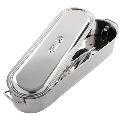 Kitchen Craft Stainless Steel Fish Poacher 23cm k356