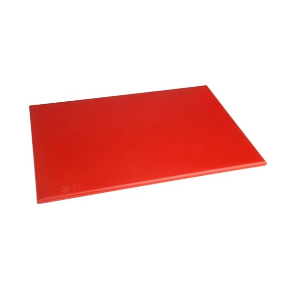 Hygiplas High Density Antibacterial Red Chopping Board 455x305x12mm f155