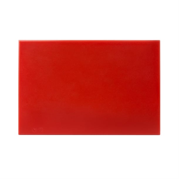 Hygiplas High Density Antibacterial Red Chopping Board 455x305x12mm f155