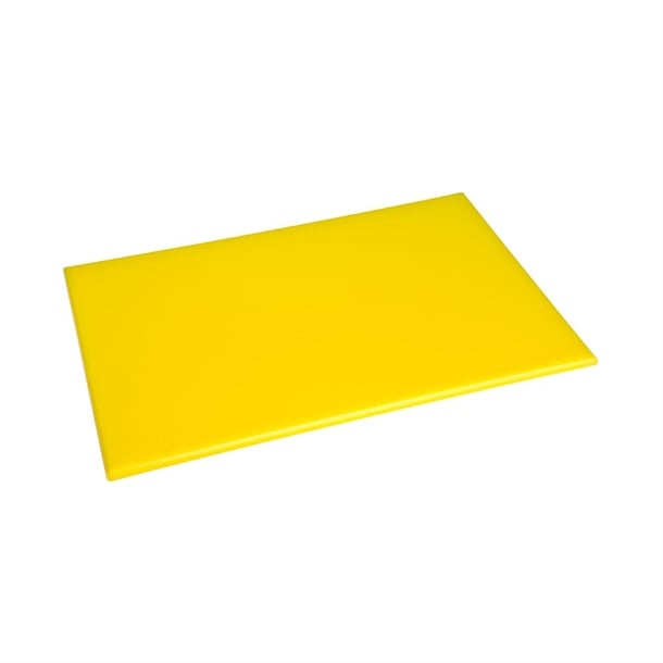 Hygiplas High Density Antibacterial Yellow Chopping Board 455x305x12mm f156