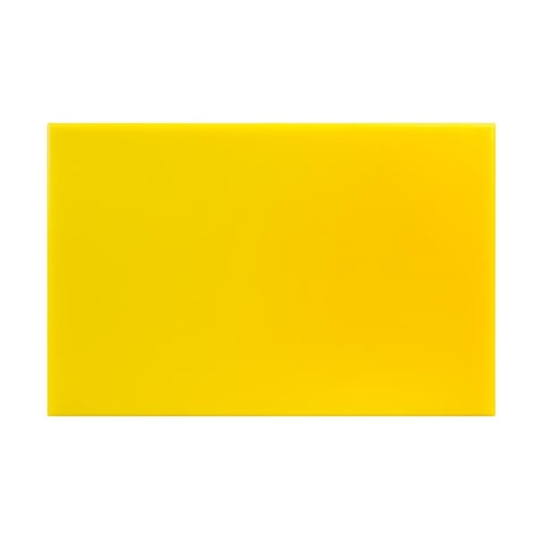 Hygiplas High Density Antibacterial Yellow Chopping Board 455x305x12mm f156