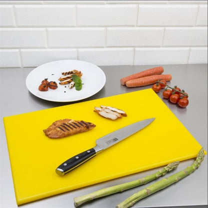 Hygiplas High Density Antibacterial Yellow Chopping Board 455x305x12mm f156