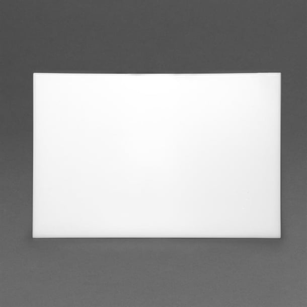 Hygiplas High Density Antibacterial White Chopping Board 455x305x12mm f157