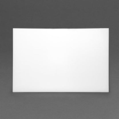 Hygiplas High Density Antibacterial White Chopping Board 455x305x12mm f157
