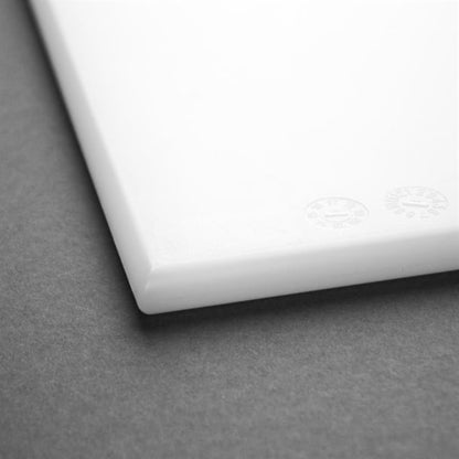 Hygiplas High Density Antibacterial White Chopping Board 455x305x12mm f157