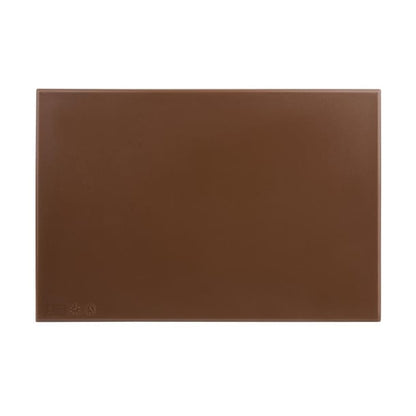 Hygiplas High Density Antibacterial Brown Chopping Board 455x305x12mm f160