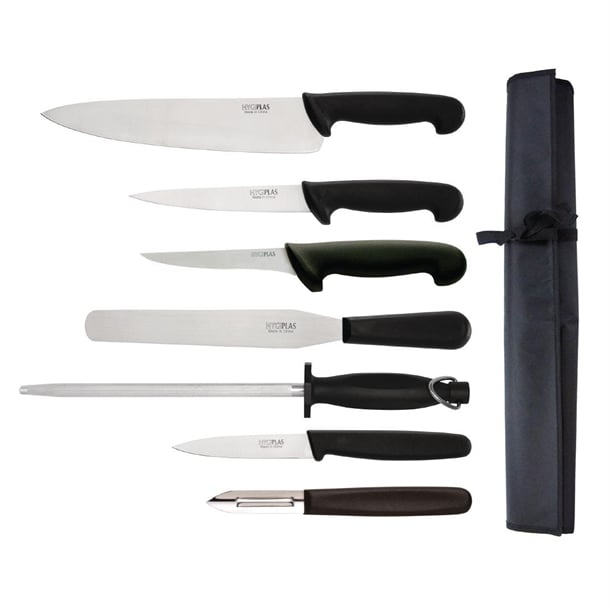 Hygiplas 7-Piece Knife Starter Set with 26.5cm Chef Knife f203