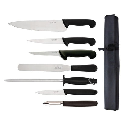 Hygiplas 7-Piece Knife Starter Set with 26.5cm Chef Knife f203