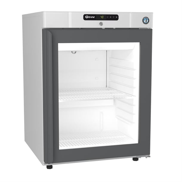 Hoshizaki Compact 1 Glass Door 128Ltr Undercounter Fridge White KG220 LG 2W f363