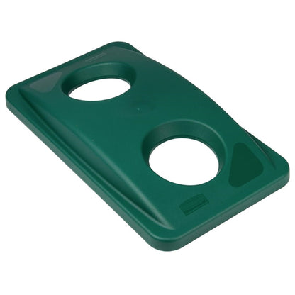 Rubbermaid Bottle Green Lid for Slim Jim Bin f636