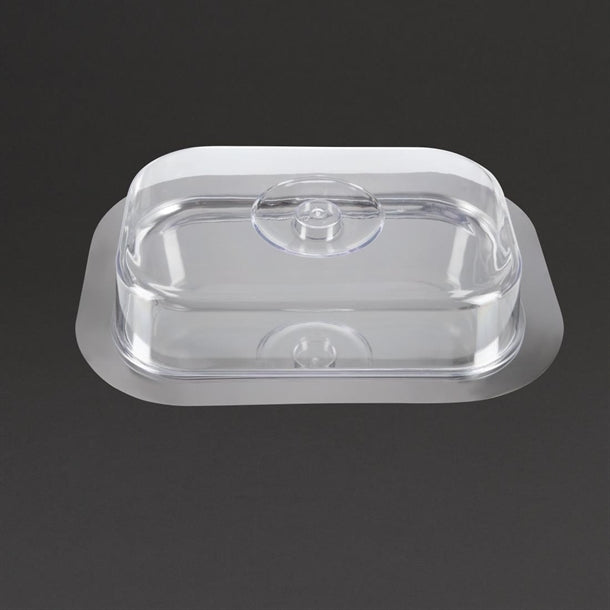 Stainless Steel Rectangular Tray with Cover f762
