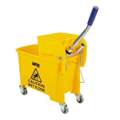 Jantex Kentucky Mop Bucket and Wringer 15Ltr Yellow f951