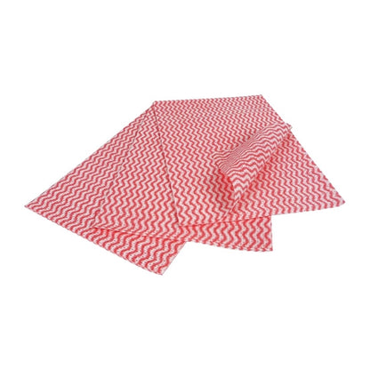 EcoTech Envirowipe Antibacterial Compostable Cleaning Cloths Red (25 Pack) fa209