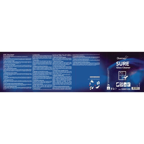 SURE Glass Cleaner Ready To Use 5Ltr (2 Pack) fa226