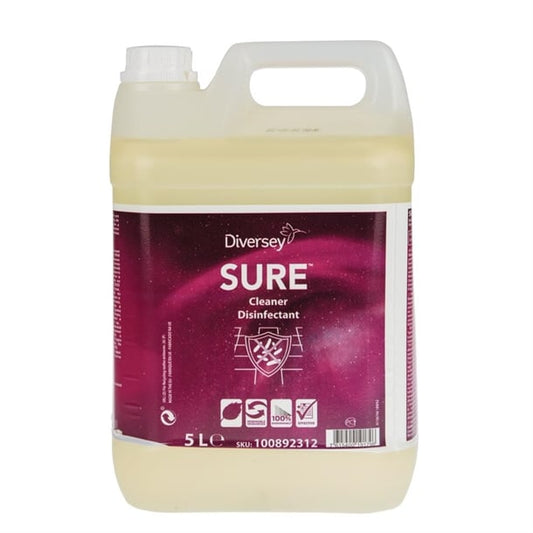 SURE Cleaner and Disinfectant Concentrate 5Ltr cx833