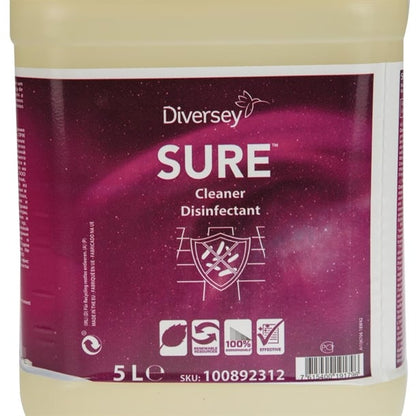 SURE Cleaner and Disinfectant Concentrate 5Ltr cx833