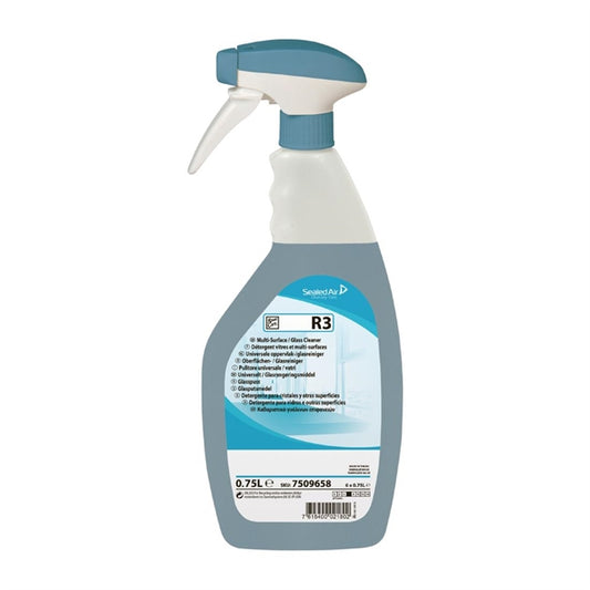 Room Care R3 Glass and Multi-Surface Cleaner Ready To Use 750ml cx809