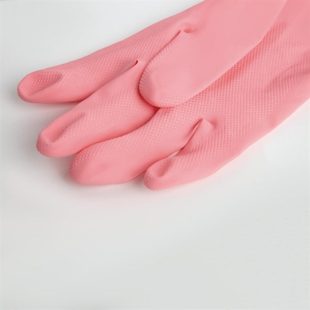 MAPA Vital 115 Liquid-Proof Light-Duty Janitorial Gloves Pink p_fa290