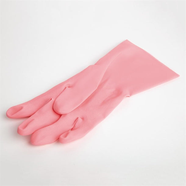 MAPA Vital 115 Liquid-Proof Light-Duty Janitorial Gloves Pink p_fa290